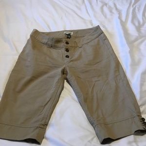 Banana Republic wide leg cropped capris trousers 100% cotton. Size 6